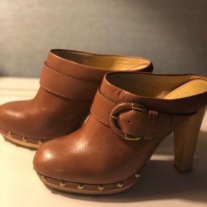 Coach Mule Cognac color 41/2 heel